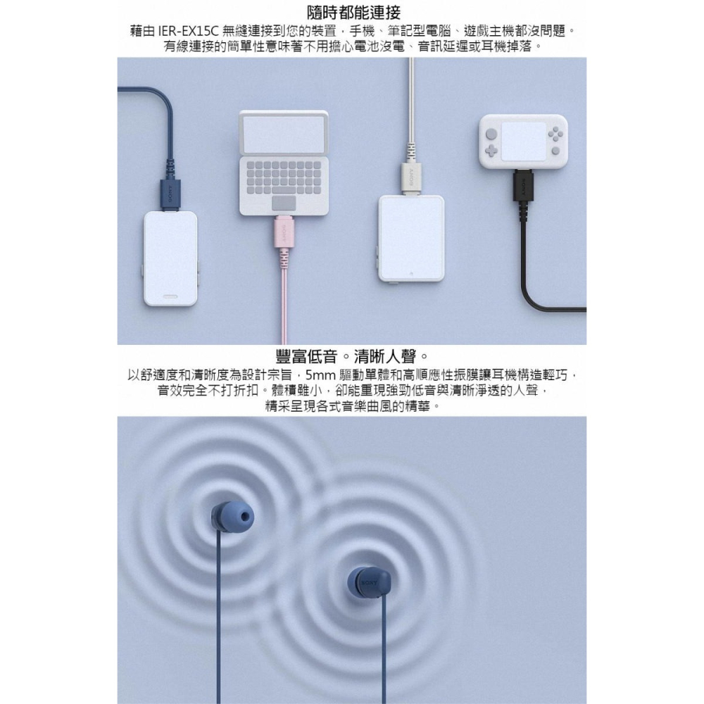 《公司貨含稅》SONY IER-EX15C 有線入耳式耳機(Type-C)-細節圖3