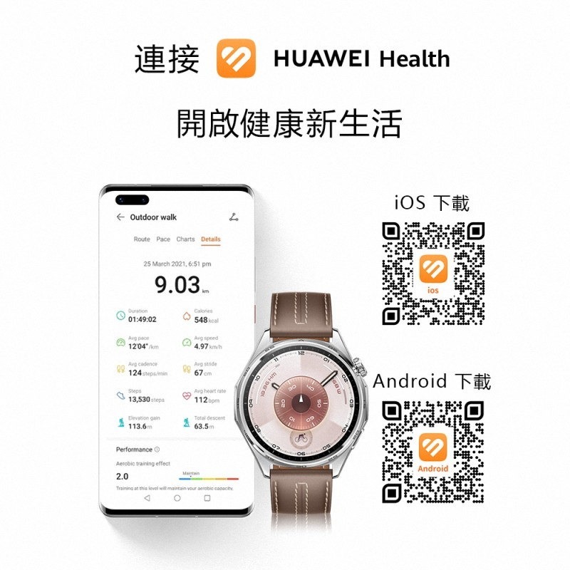 《公司貨含稅》華為 Huawei Watch GT6 (41mm GPS) 健康運動智慧手錶~送SE3藍牙耳機-細節圖4