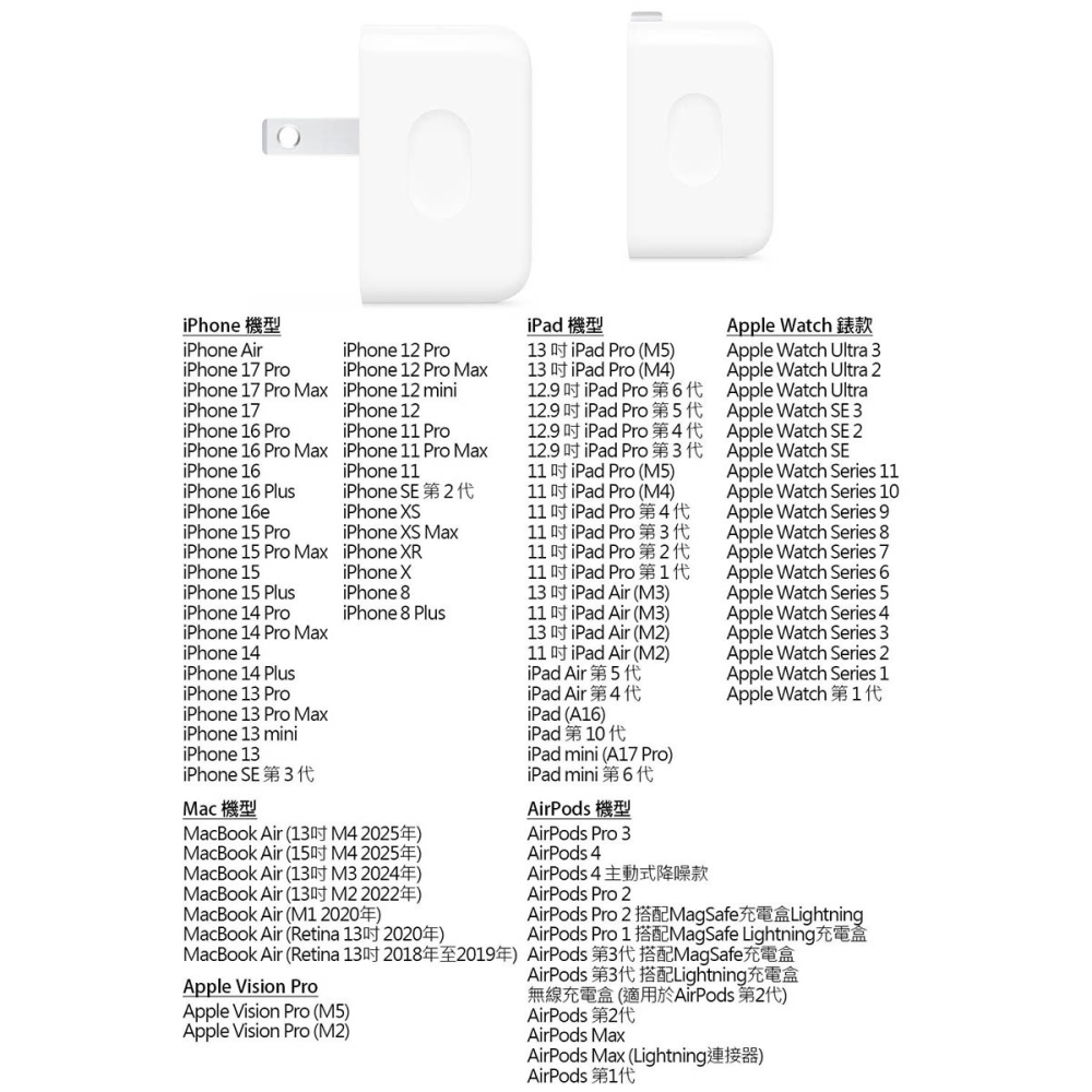 《公司貨含稅》Apple 40W 原廠動態電源轉接器/充電器 (最高輸出 60W)~送C to C編織線-細節圖4