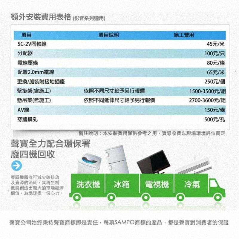 《公司貨含稅》SAMPO 聲寶 43型 QM-43SF620 液晶電視/顯示器-細節圖7