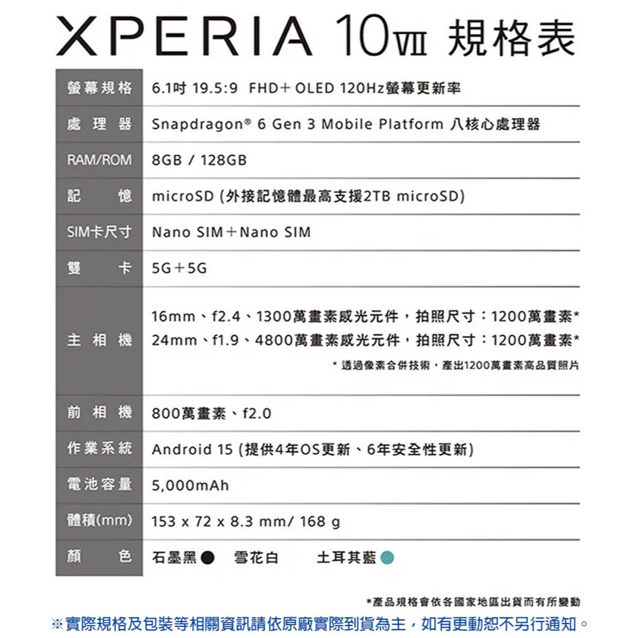 《公司貨含稅》SONY Xperia 10 VII (8G/128G)~送原廠保護殼-細節圖11