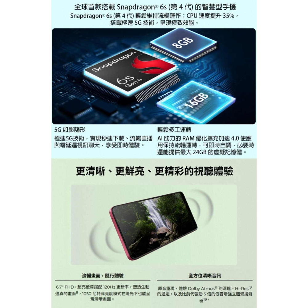 《公司貨含稅》motorola g57 5G (4G/128G) 6.72吋軍規級堅固手機-細節圖5