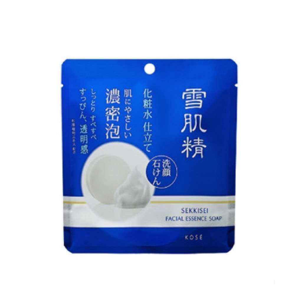 雪肌精 晶透潤白潔顏皂 KOSE 洗顏皂 洗面皂 美白化妝水洗顏皂 日本國內限定版 洗臉 雪肌精洗面皂 超起泡-規格圖5