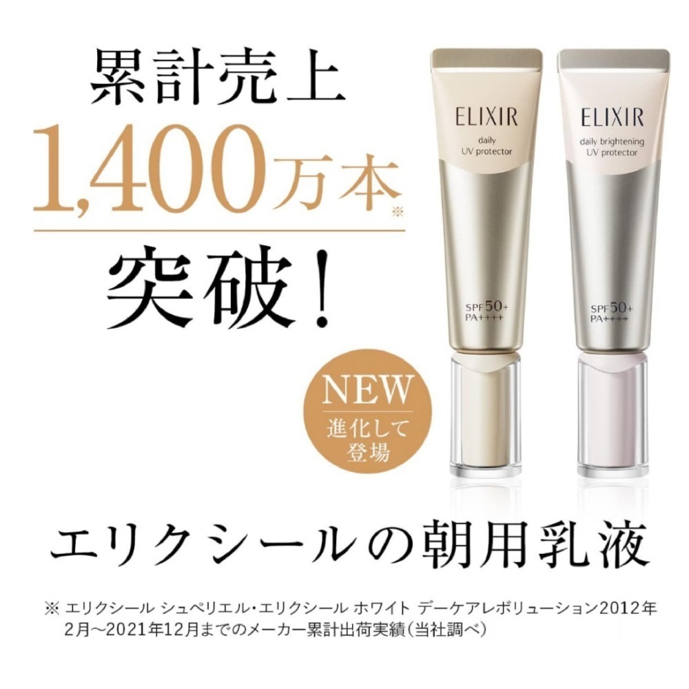 ELIXIR 高機能防曬乳液｜怡麗絲爾 膠原亮妍多效美肌乳 防曬 妝前隔 潤色美肌乳 SPF50+ PA+ 妝前乳-細節圖6