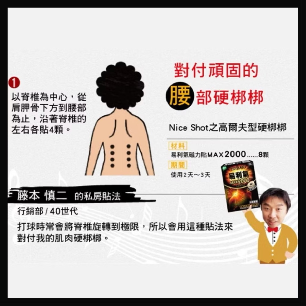 易利氣磁力貼 MAX200mT 24粒｜超值包 日本境內版 最大磁力 2000高斯 磁力貼 酸痛貼 日本原裝 大範圍型-細節圖6