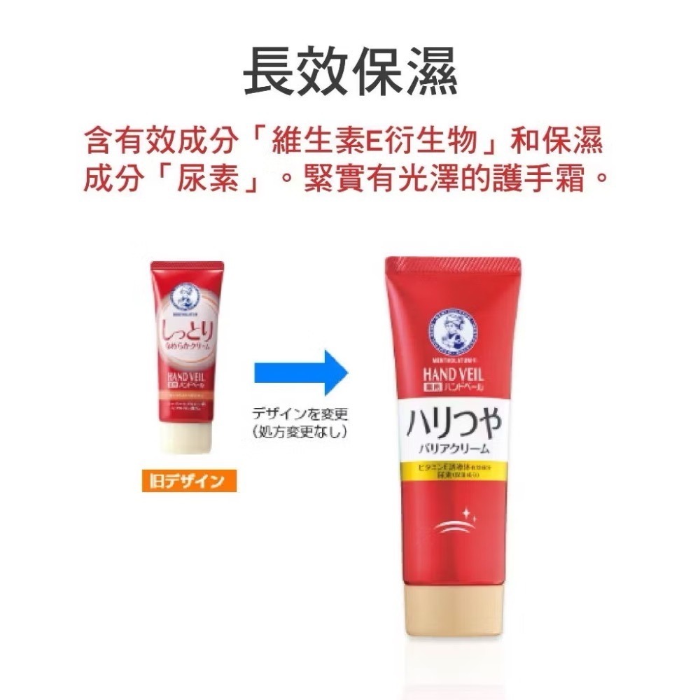 曼秀雷敦 HAND VEIL護手霜｜水凝護手霜 Mentholatum 保濕護手霜 護手霜 維他命護手霜 日本境內樂敦-細節圖3