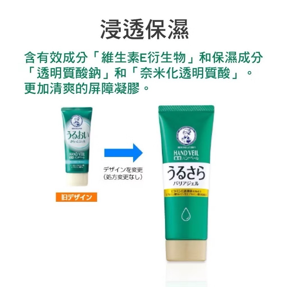 曼秀雷敦 HAND VEIL護手霜｜水凝護手霜 Mentholatum 保濕護手霜 護手霜 維他命護手霜 日本境內樂敦-細節圖4