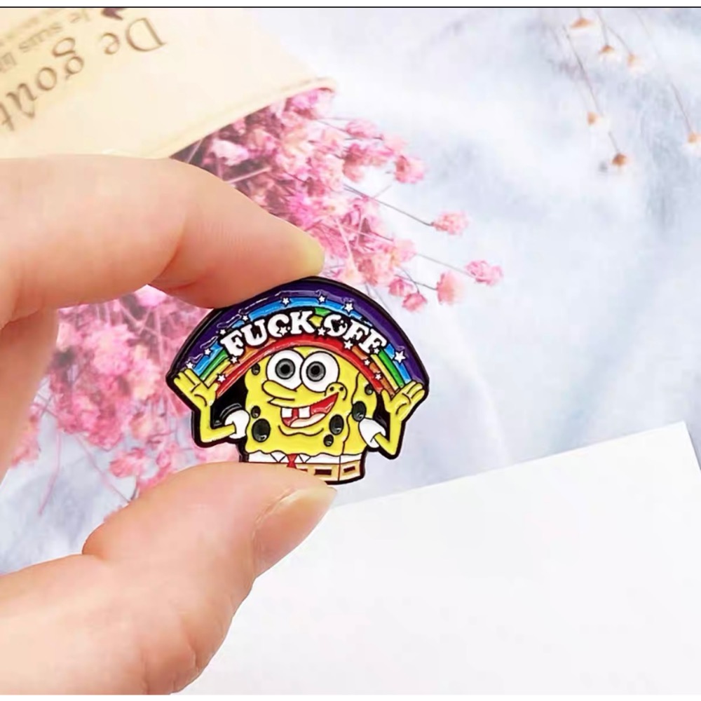 海綿寶寶胸針（內有現貨圖片）-細節圖2