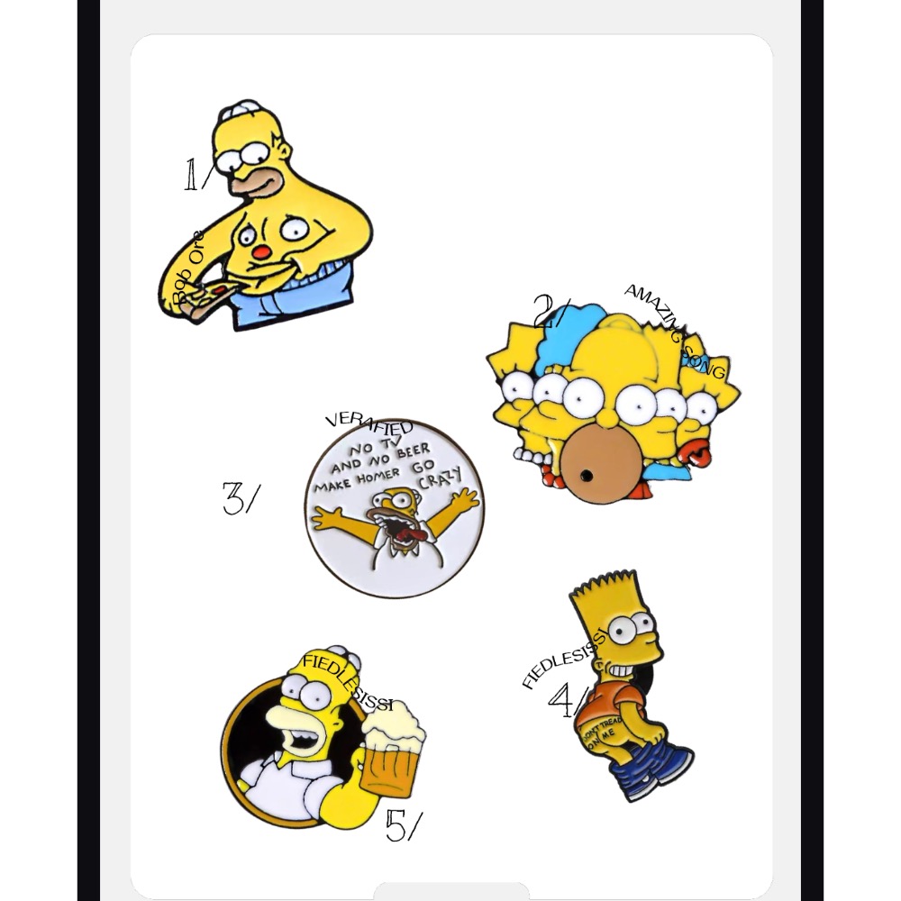 辛普森胸針（現貨，內有庫存照）-細節圖2