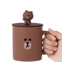 Line Friends 經典帶蓋馬克杯-規格圖5