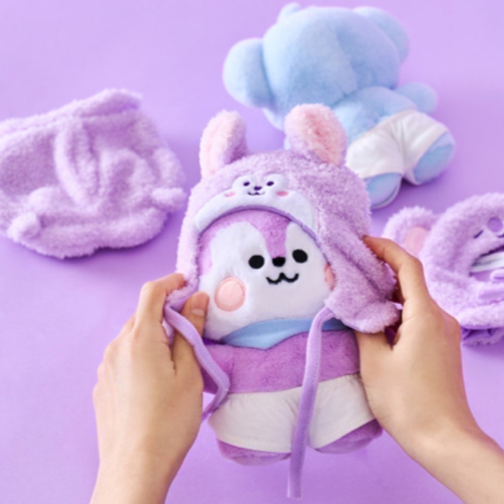 BT21 紫色系列玩偶頭套-細節圖2