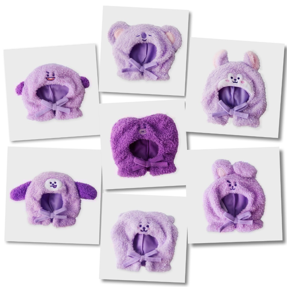 BT21 紫色系列玩偶頭套-細節圖3