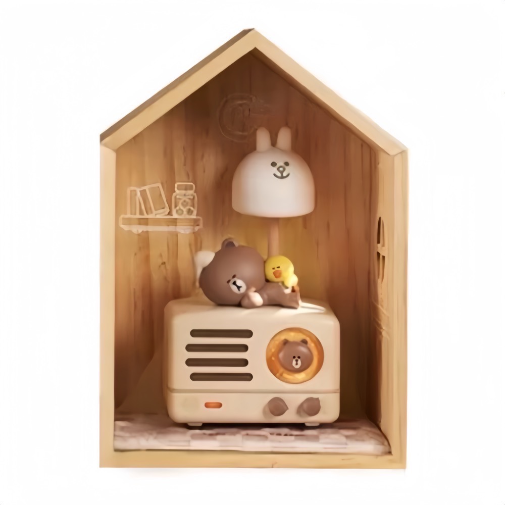 Line Friends 聯名款熊大音箱小夜燈-細節圖2