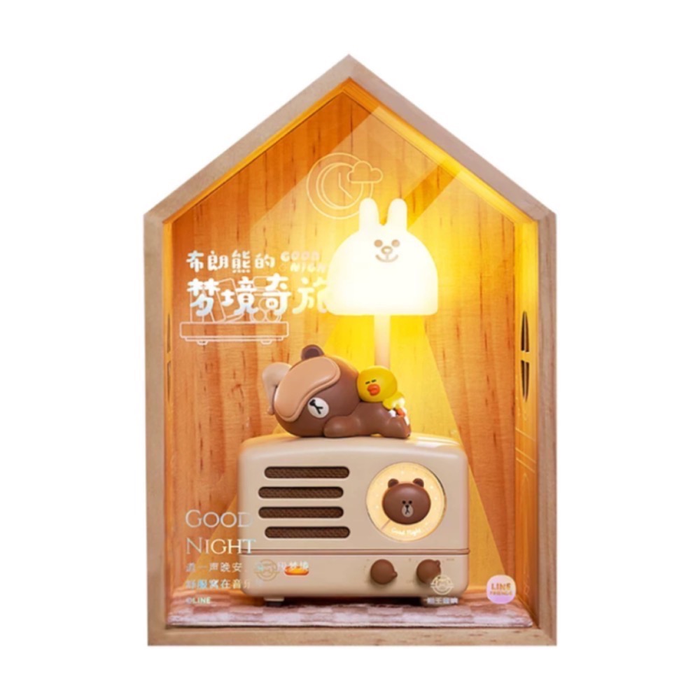 Line Friends 聯名款熊大音箱小夜燈-細節圖3