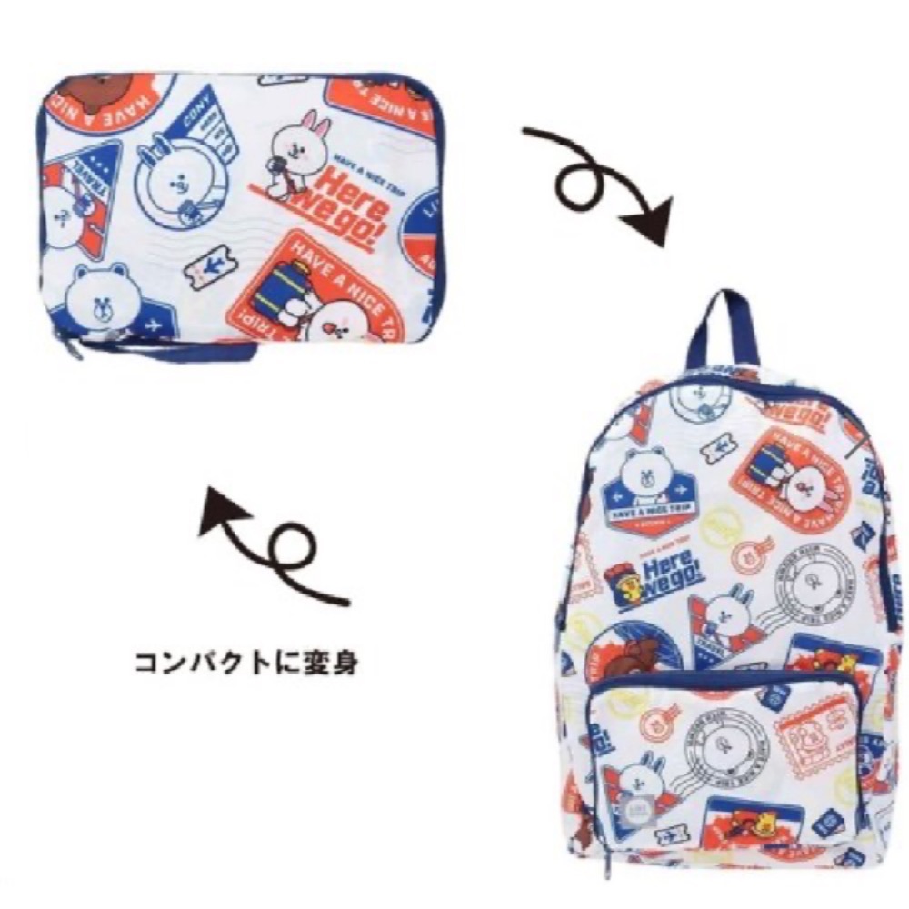 Line Friends 塗鴉背包-細節圖6