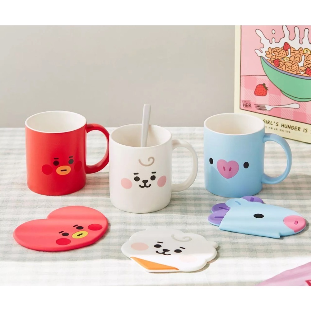 BT21 寶寶杯墊+馬克杯-細節圖3