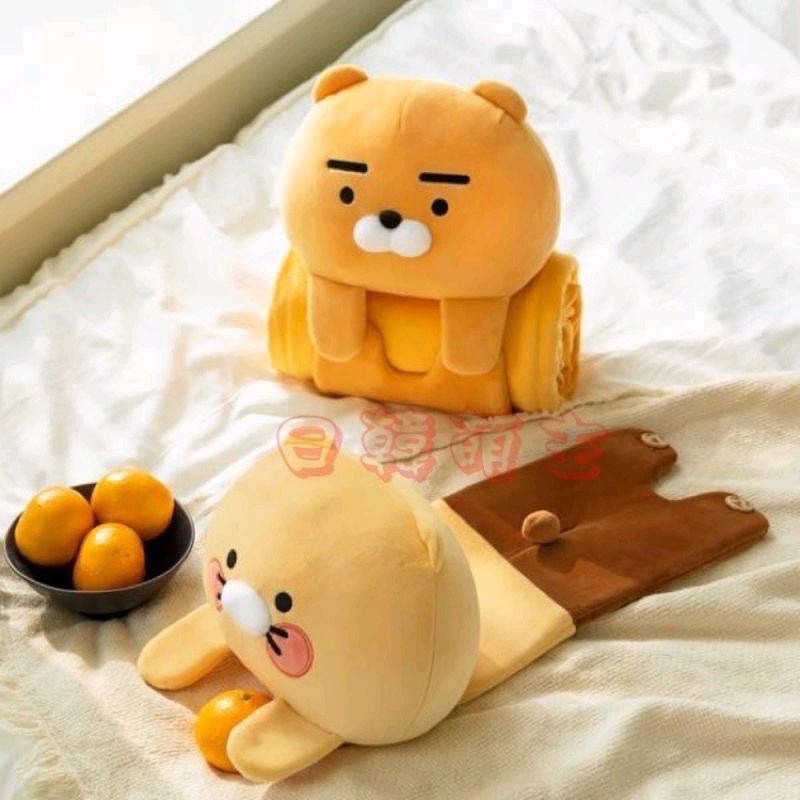 Kakao Friends Ryan 春植便攜毛毯-細節圖2