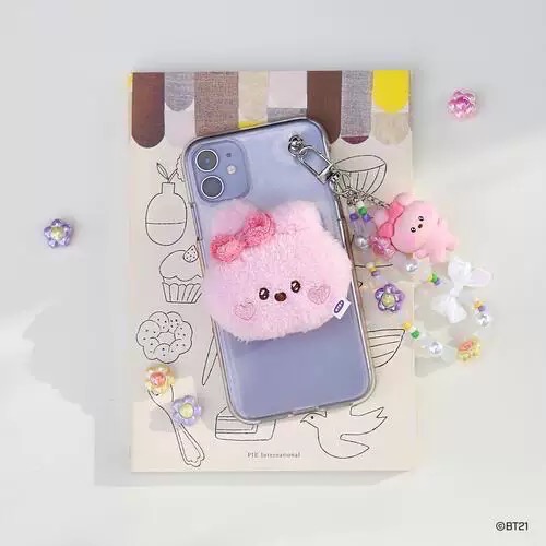 BT21 Minini 大頭髮圈/毛絨手機支架-細節圖5