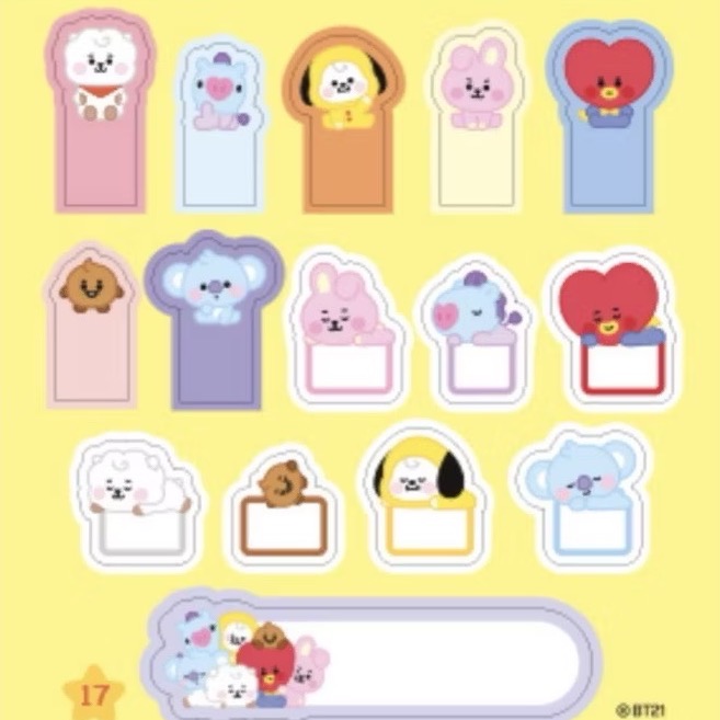 BT21 寶寶貼紙本-細節圖4