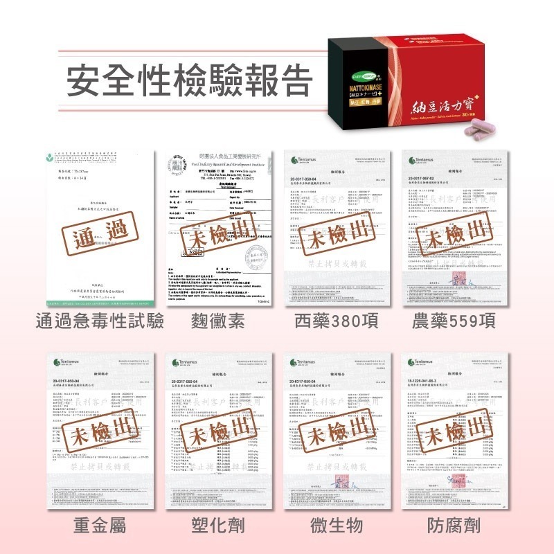 【長利奈米生技】納豆活力寶膠囊 (30顆) │ 紅麴、台灣製造、合格檢驗報告-細節圖8