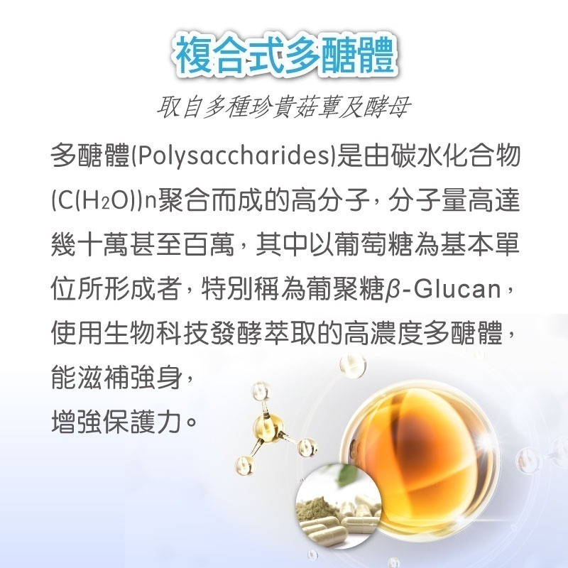 【長利奈米生技】菇蕈多醣體膠囊 (30顆/盒) │ B-glucan 黑酵母、靈芝菌絲體、健康維持、促進新陳代謝-細節圖3