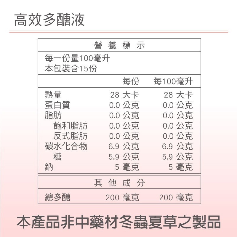 【長利奈米生技】高效多醣液 (100毫升×15包) │ 複合式多醣體、補充體力、加強保健-細節圖8