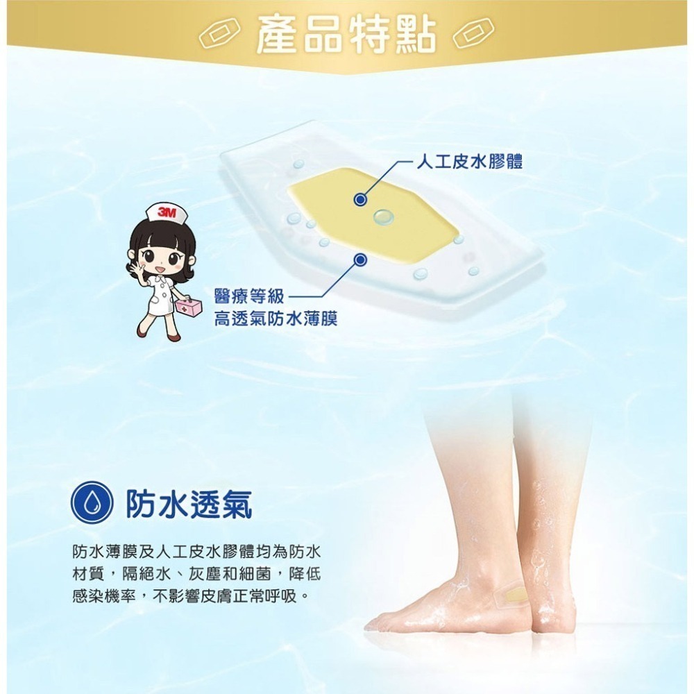 【3M】人工皮防水透氣繃 (4片包、5片包、6片包) │  OK繃、人工皮-細節圖5