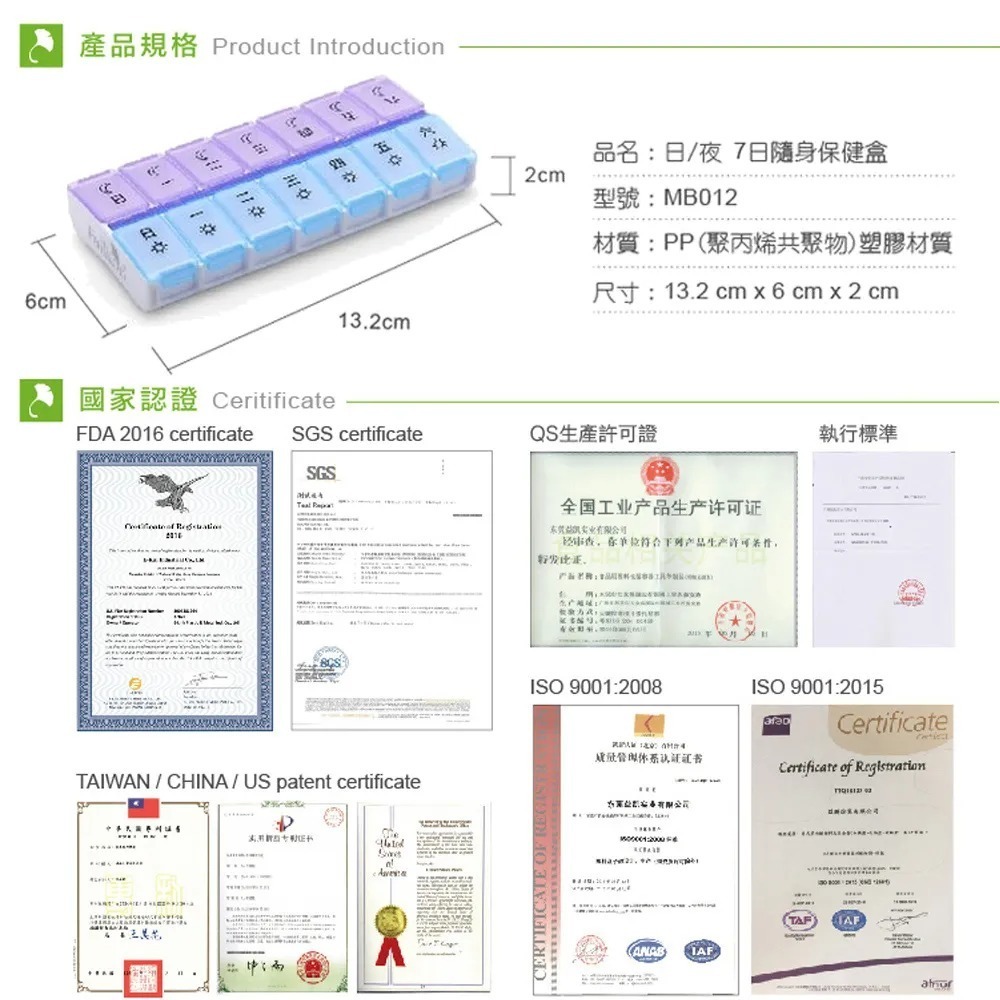 【護立康】日夜七日隨身式保健盒-細節圖8