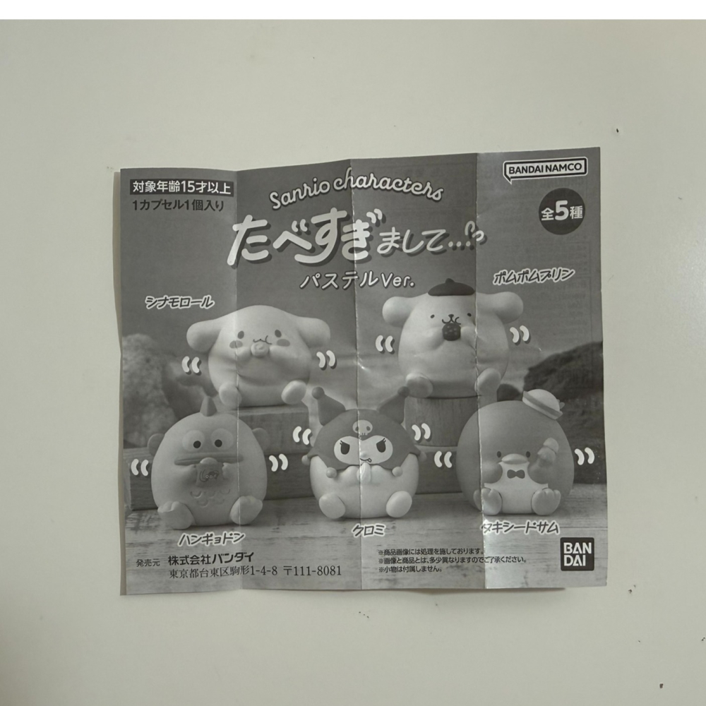 三麗鷗 山姆企鵝  扭蛋小公仔-細節圖2