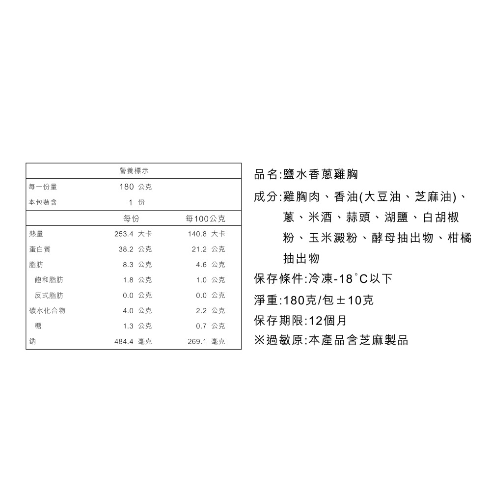 【野人舒食】鹽水香蔥 180g/包│白胡椒辛香過癮，絕對涮嘴的台式鹽水雞風味-細節圖2