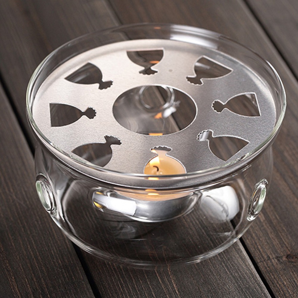 ⭐台灣現貨⭐GK-202B 玻璃保溫爐座 蠟燭保溫座 加熱底座 附蠟燭一個-細節圖2