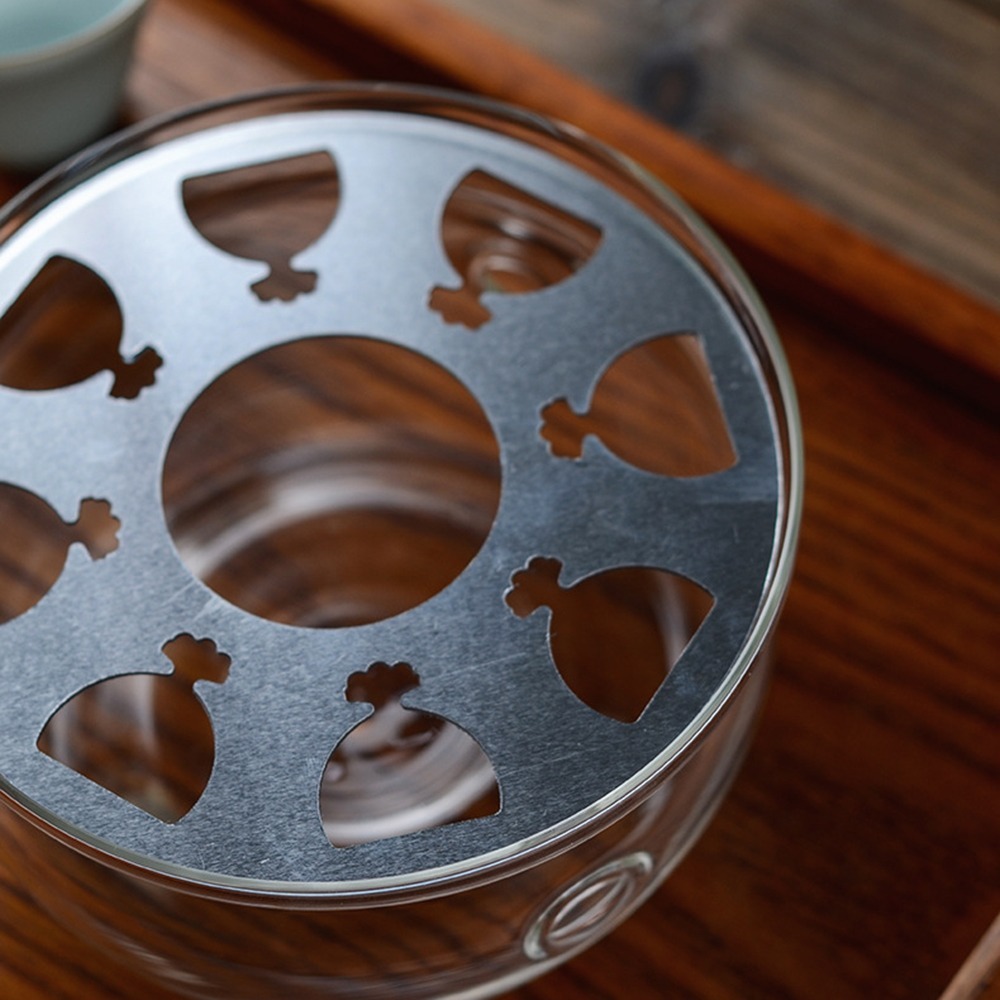 ⭐台灣現貨⭐GK-202B 玻璃保溫爐座 蠟燭保溫座 加熱底座 附蠟燭一個-細節圖4