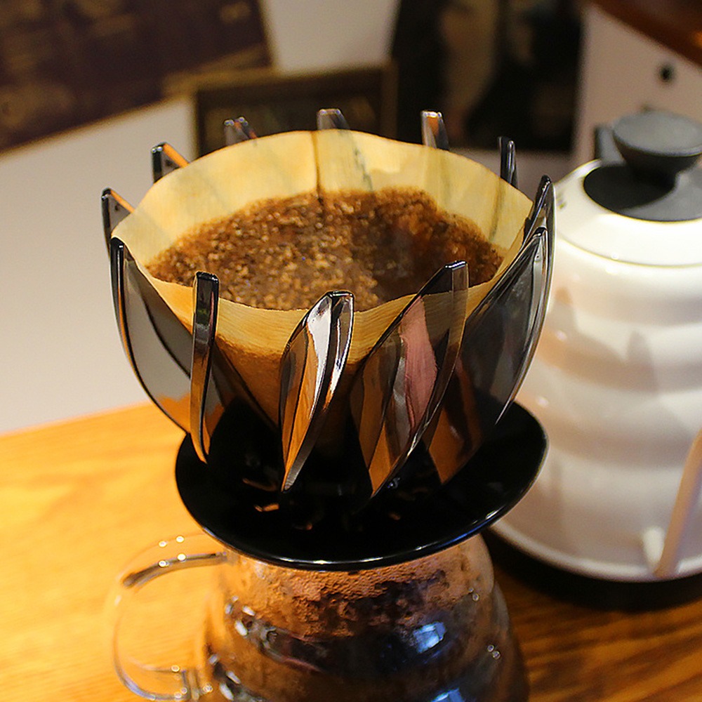 ⭐台灣現貨⭐蓮花濾杯 睡蓮濾杯 3～4人 V60濾杯 錐形濾杯 咖啡濾器 戶外用濾杯-細節圖4