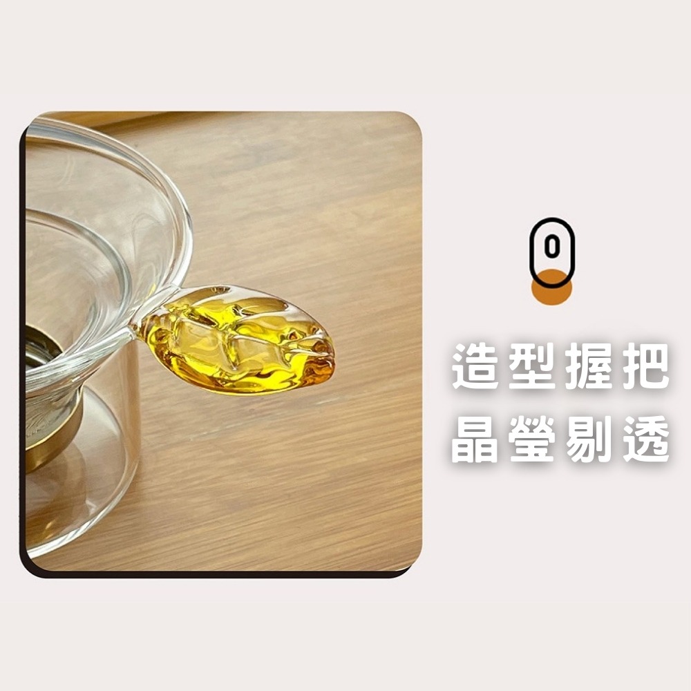 ⭐台灣現貨⭐GK-523 鈦金玻璃茶漏組 不鏽鋼茶漏 玻璃茶隔 茶葉過濾網 鍍鈦濾網-細節圖4