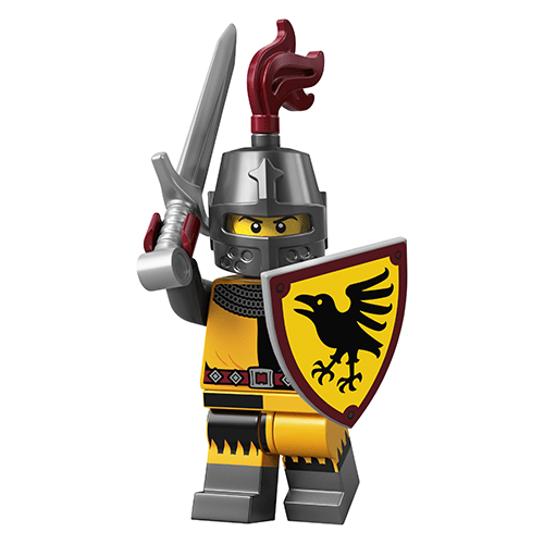 LEGO 71027 20代 人偶包 4號 烏鴉騎士 城堡 烏鴉 中世紀 城堡 Tournament Knight
