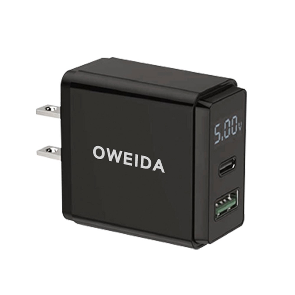 Oweida 20W PD+QC3.0 液晶電源顯示充電器 台灣製 AC-DK54T-細節圖8