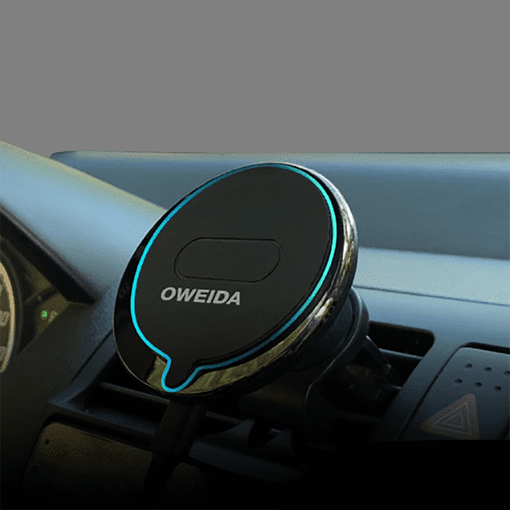 Oweida 15w 無線充電車架組 手機支架 車充 無線車充 磁吸車充 一年保固-細節圖6