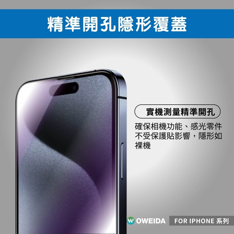 Oweida iPhone全系列 降藍光滿版鋼化玻璃貼15/14/13/12/11/X/78/SE Pro Max-細節圖4