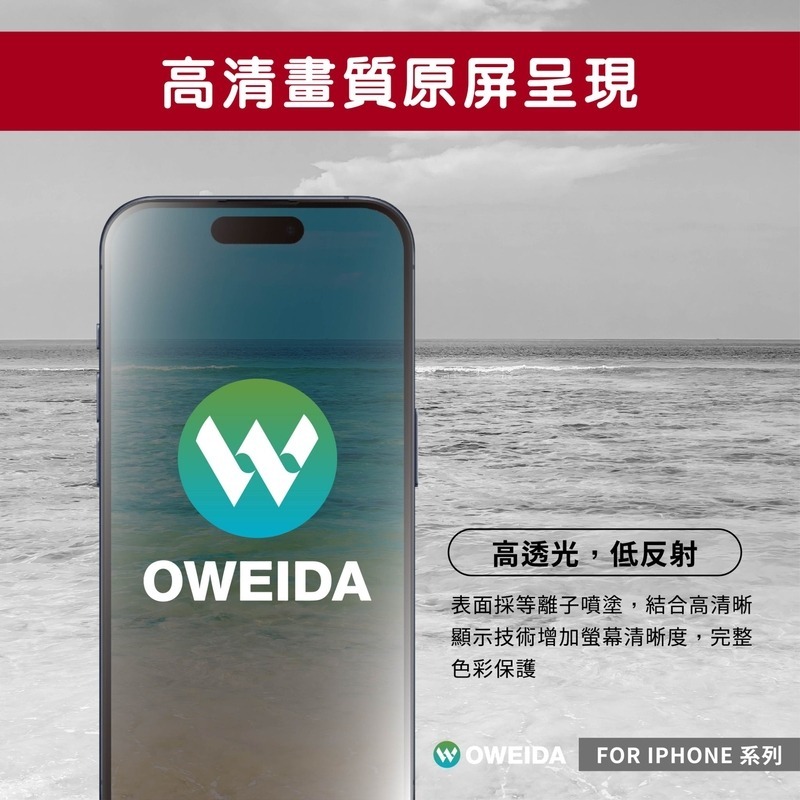 Oweida iPhone全系列 3D霧面防窺 滿版鋼化玻璃貼 16e/16/15/14/13/12 Pro Max-細節圖3