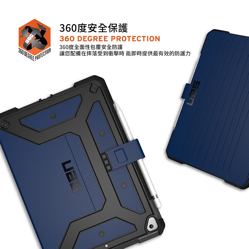 【UAG】iPad Pro 10.2吋 耐衝擊保護殻 黑/藍/紅 正版公司貨-細節圖4