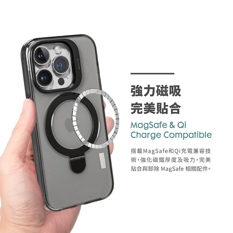 【LAUT 萊德】iPhone 15/Plus/Pro/Pro Max 磁吸支架保護殼 (MagSafe 手機殼)-細節圖6