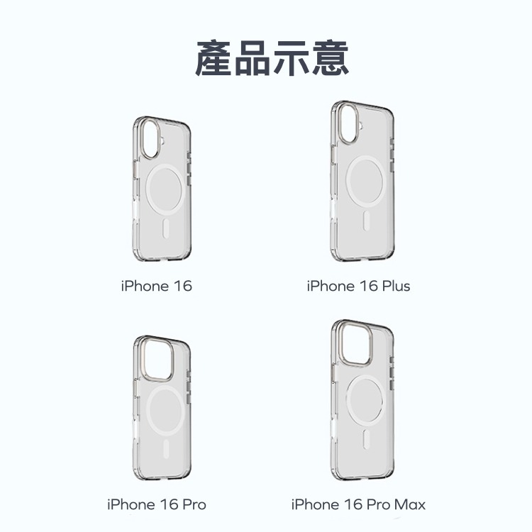 Momax iPhone16系列 MagSafe磁吸透明保護殼-細節圖8