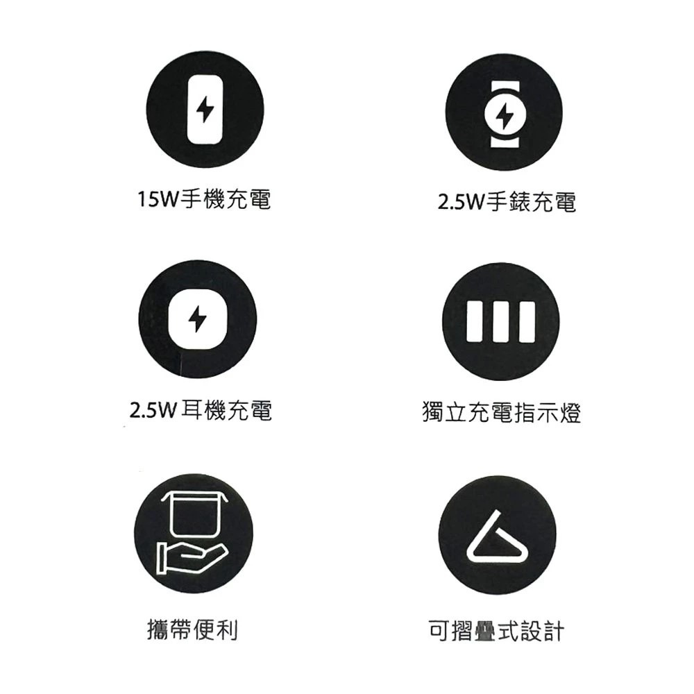 Samsung ITFIT 摺疊三合一無線充電板 摺疊充電板 ITFITPW09 原廠公司貨-細節圖5