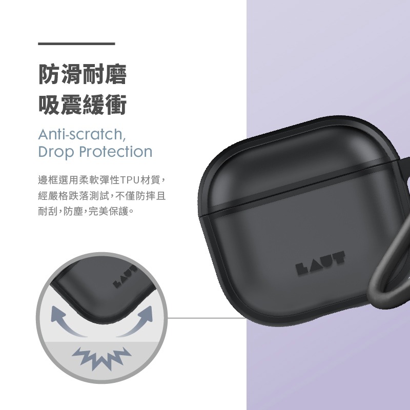 LAUT AirPods 4 防摔防塵保護殼-細節圖5