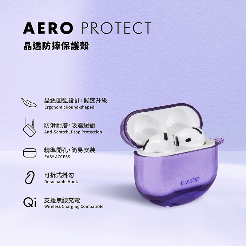 LAUT AirPods 4 晶透防摔保護殼-細節圖3