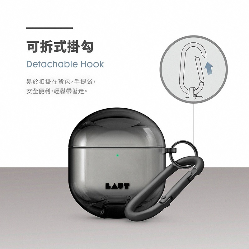 LAUT AirPods 4 晶透防摔保護殼-細節圖7