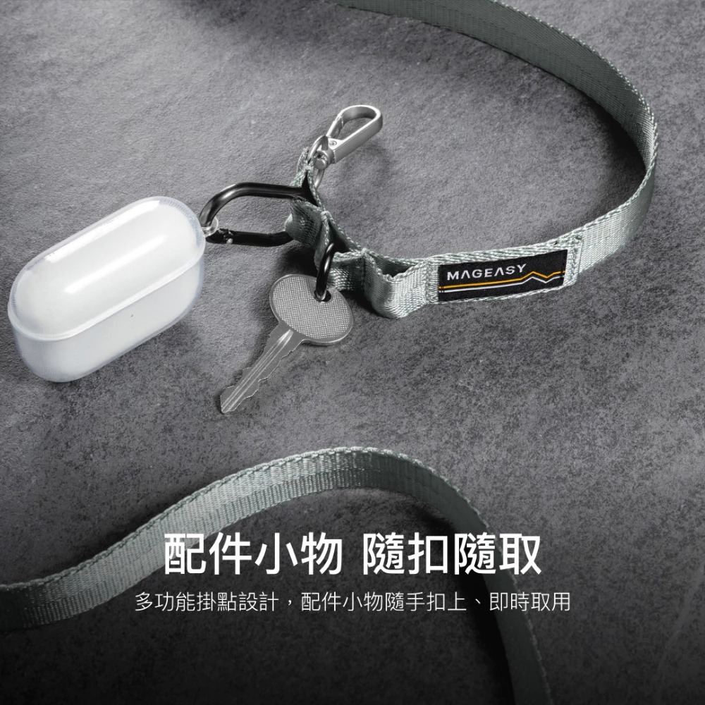 【MAGEASY】 Strap 手機掛繩組 | 20mm繩索背帶 (含掛片)iPhone 掛繩夾片 手機背帶組-細節圖3