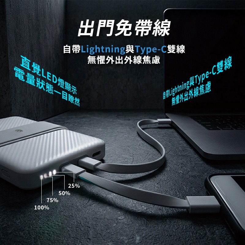 Oweida 10000mAh 雙線行動電源-細節圖4