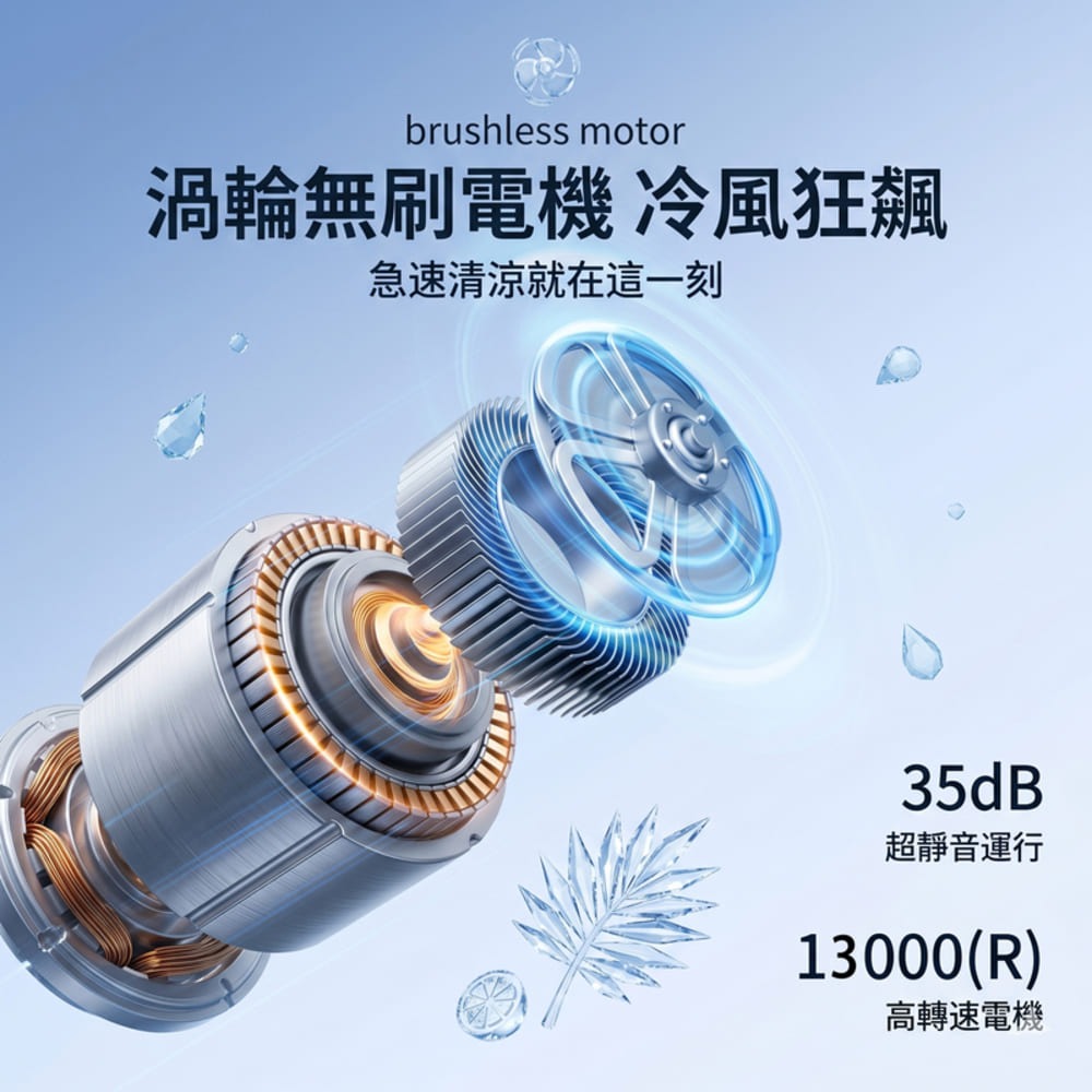 Oweida 掌心高速製冷冰風扇 手持風扇-細節圖4
