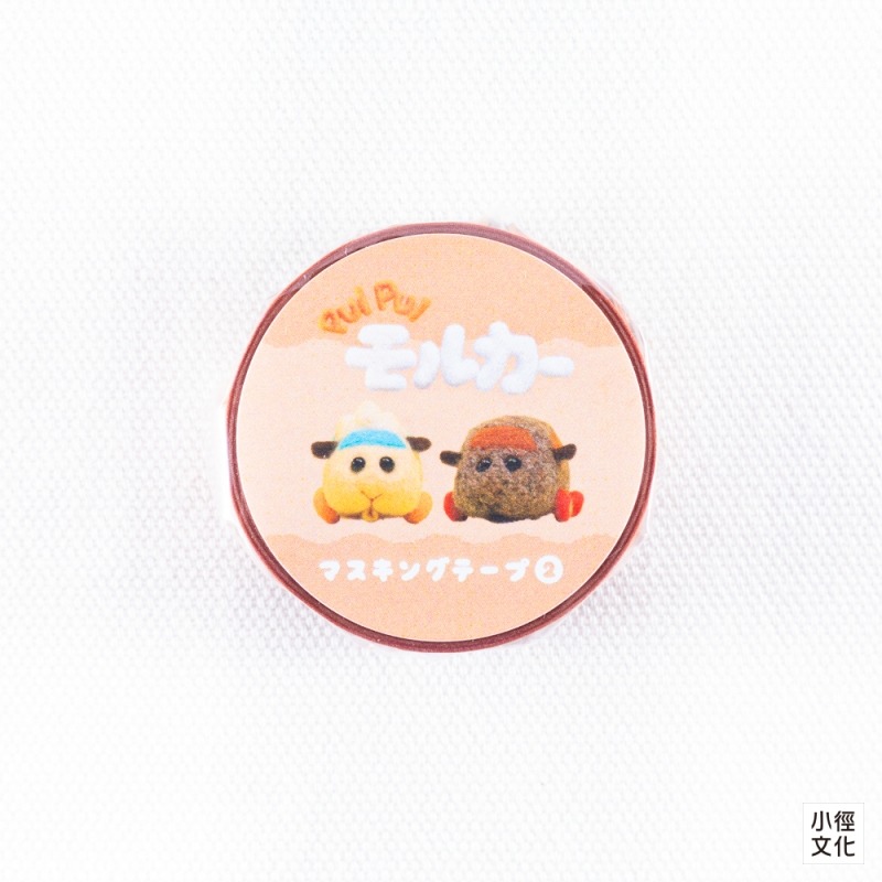 🩷日本正版 PUI PUI Molcar 天竺鼠車車 紙膠帶 1號-馬鈴薯與西羅摩-細節圖2